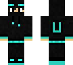 cyan ender hoodie
