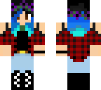 plaid blue girl