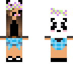 cute chibi panda girl