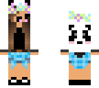 cute chibi panda skin