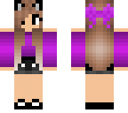 purple ears kawaii girl