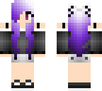 purple haired girl