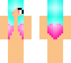 blue pink hair base