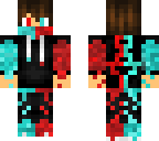 blue red
