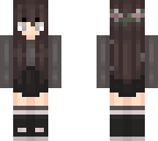 cute black hair flower girl reupload