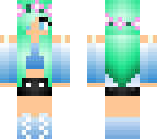 mint blue girl