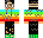 mustcahe shirt rainbow boy