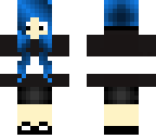 panda girl with cartoon eyes