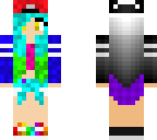colorful and darkness girl