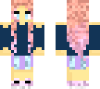 cute girl with pink hair