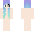 periwinkle to mint hair base