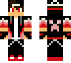 red and black boy with cap