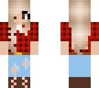 red plaid girl