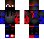 blue and red