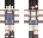 girl with overalls