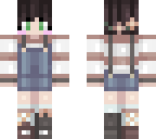 girl with overalls