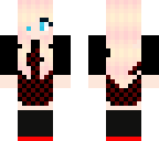 kawaii black and red girl