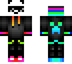 rainbow panda with sunglasses
