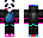 blue fire hoodie panda