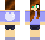 simple blue girl