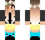 yellow and black kawaii girl