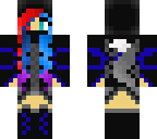 blue red light blue and purple hair yasss