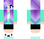 cute blue purple girl