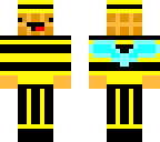 waffle in a bee suit