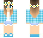 blue flannel girl