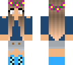 cute blue girl