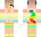 cute rainbow werewolf outfit