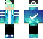 green haired nike boy