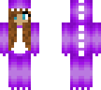 kawaii purple dino girl