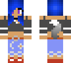 oceanblue hair girl update