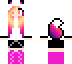 pretty pink fox girl