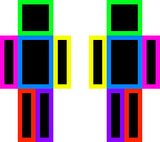 a mesh of colors