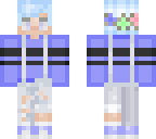 blue hair boy