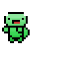 cute 50 shades of green derpy turtle