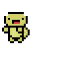 cute derpy yellow turtle
