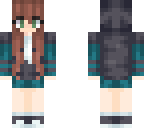 dark teal hoodie girl