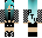 blue emo girl