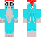 blue stampy  with santa hat