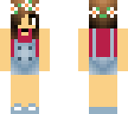 cute girl with overalls