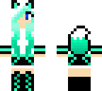 fixed turquoise fox girl