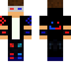 red and blue skin