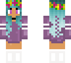 blue flower girl