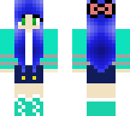 blue haired girl