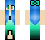 blue prom dress girl