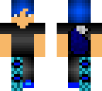 blue with a cast