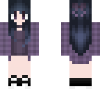 dark blue hair